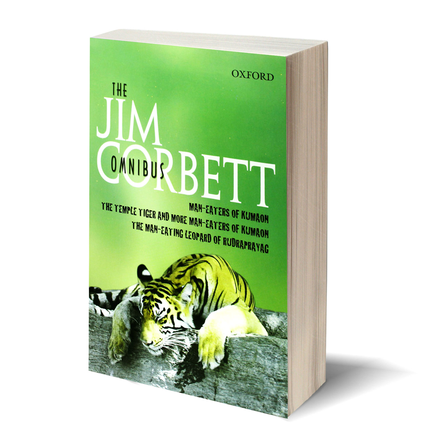 Cover image of the book Jim Corbett Omnibus by Jim Corbette showing a sleeping tiger