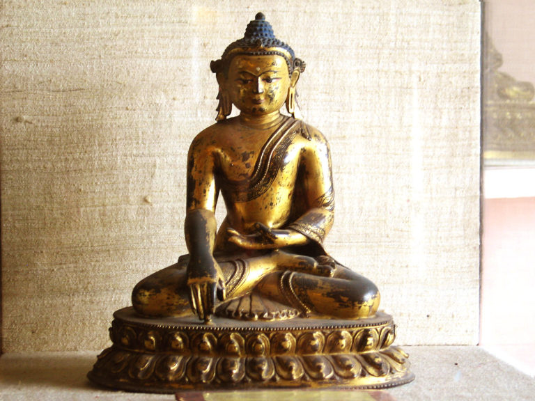 The pure copper in Buddha.