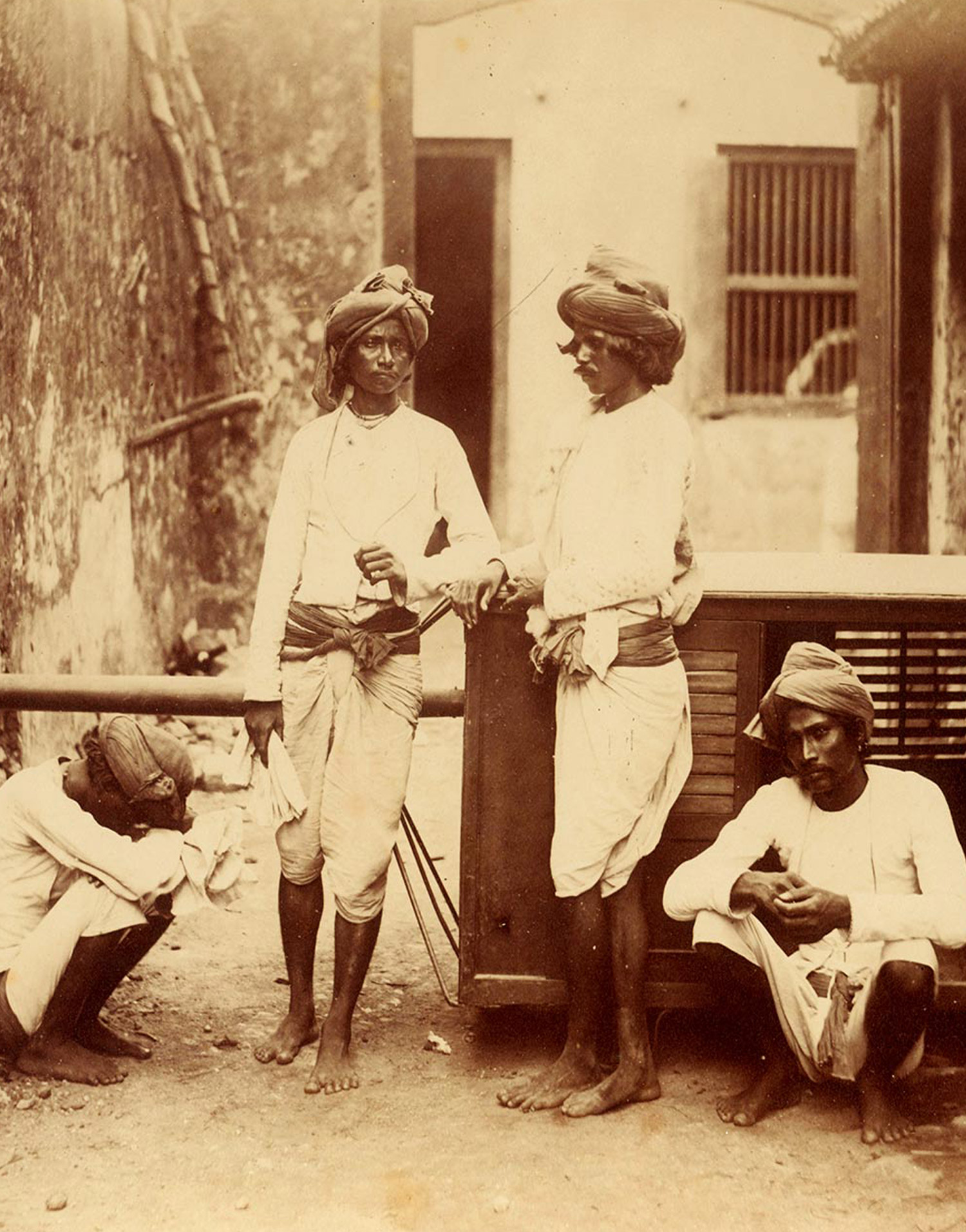 Palanquin bearers, 1858