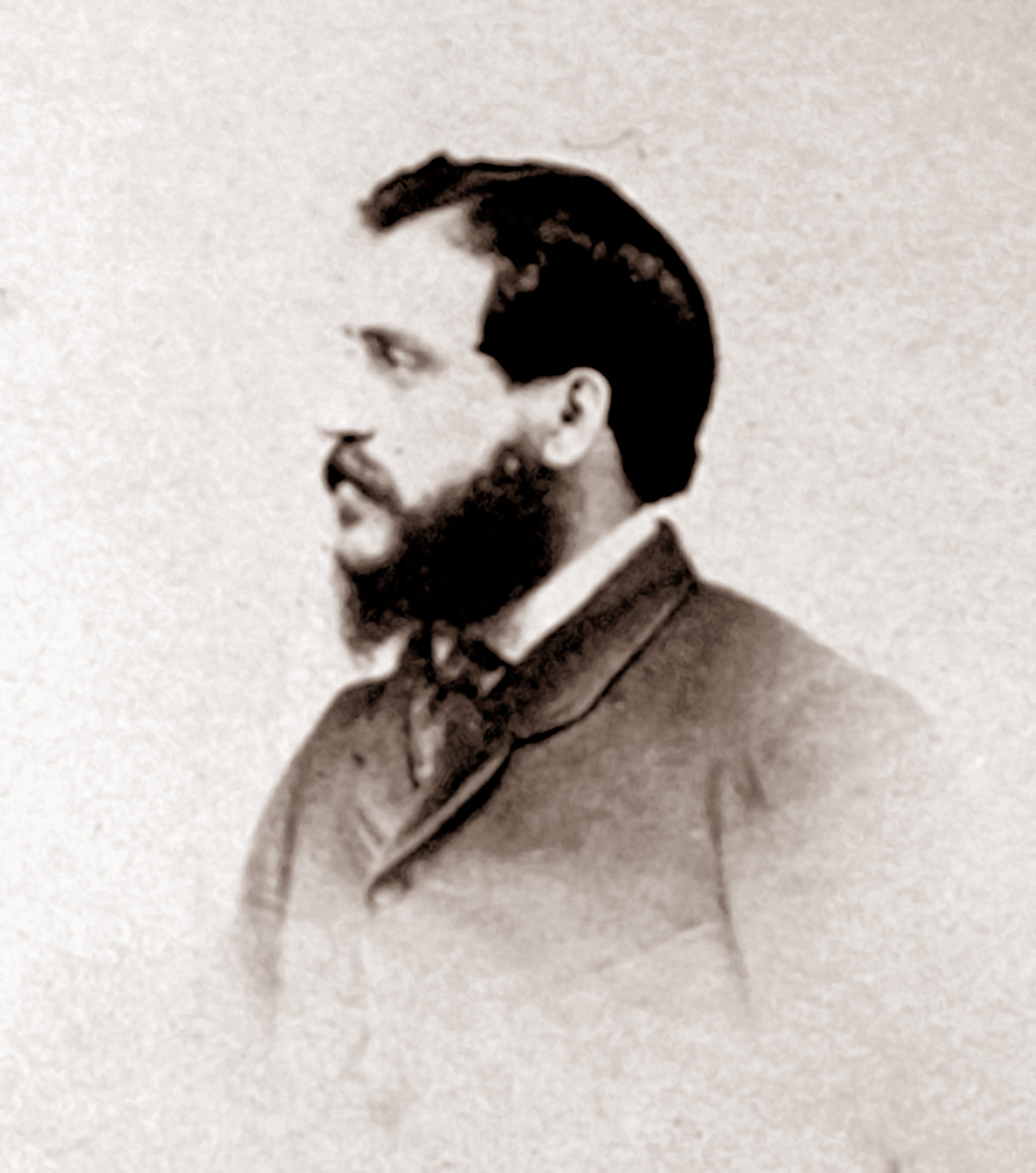 Image shows an old photo of Felice Beato, an Italian photographer who had toured British during and after the mutiny of 1847.