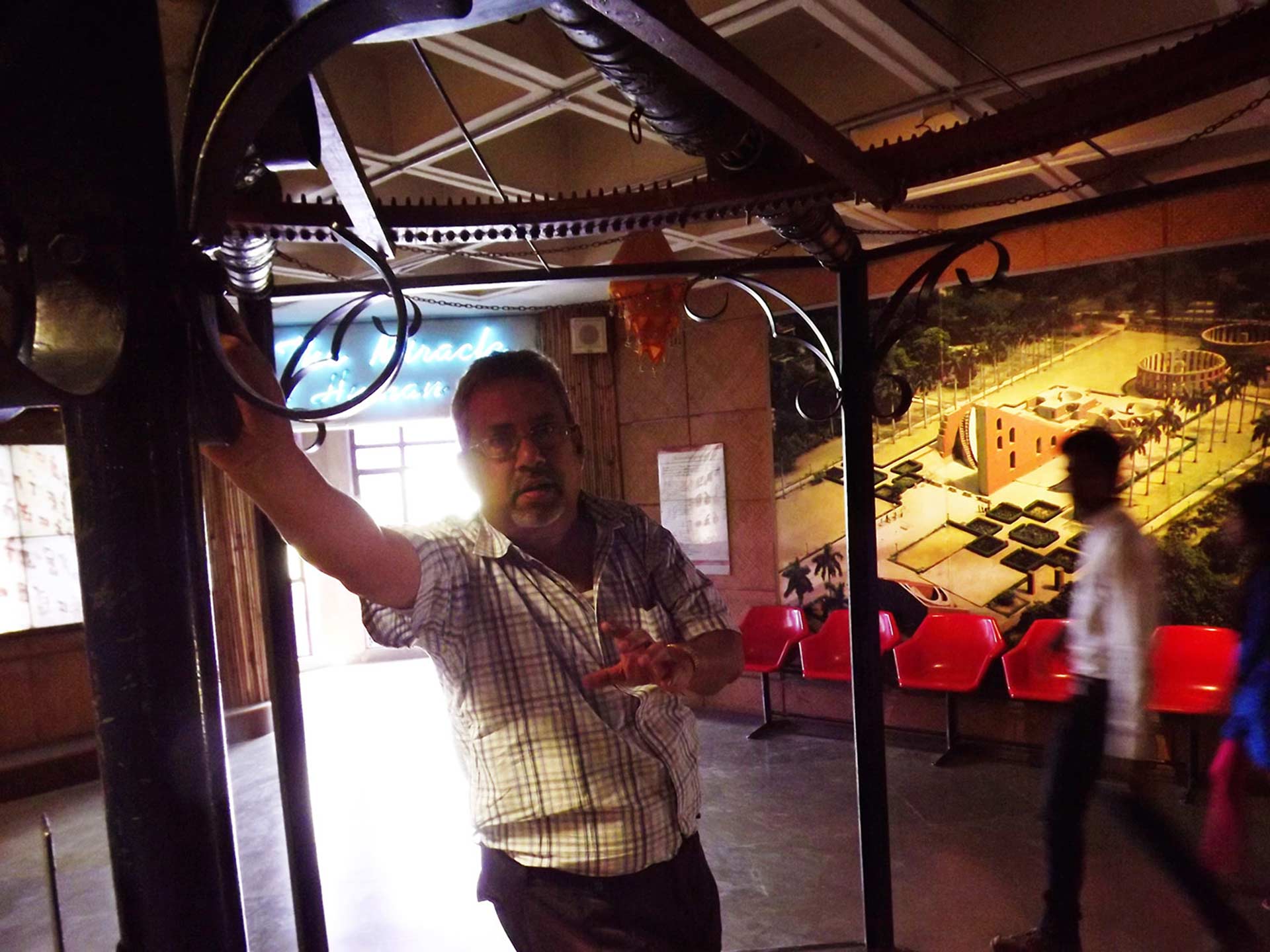 Image is a Farbound.Net photo: Showing N Ramdas Iyer, Curator and Head at the National Science Center Delhi, 2014.